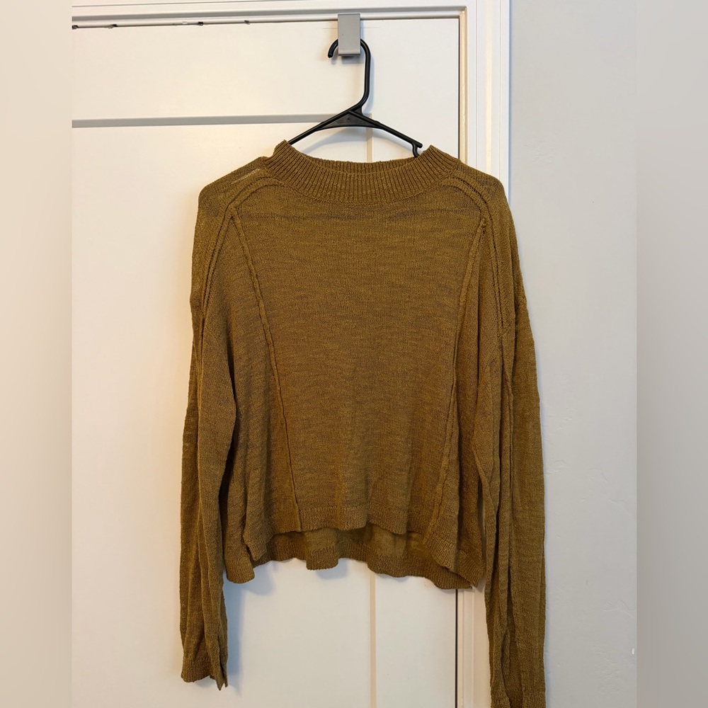Gilded Intent Mustard Knit Sweater Top